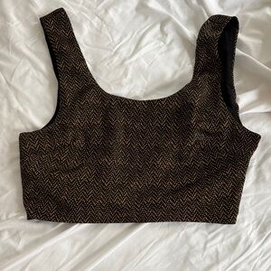 By Together Black and Gold Top